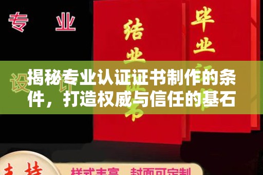 西港揭秘专业认证证书制作的条件，打造权威与信任的基石