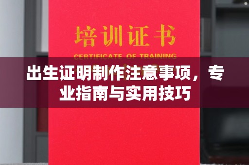 西港出生证明制作注意事项，专业指南与实用技巧