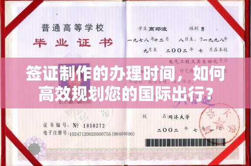 西港签证制作的办理时间，如何高效规划您的国际出行？