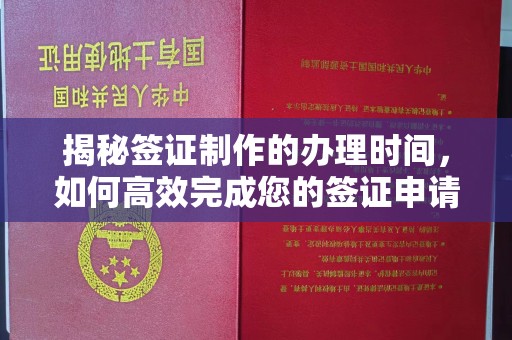 西港揭秘签证制作的办理时间，如何高效完成您的签证申请