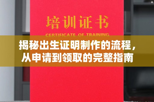 西港揭秘出生证明制作的流程，从申请到领取的完整指南