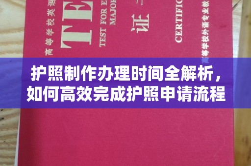 西港护照制作办理时间全解析，如何高效完成护照申请流程