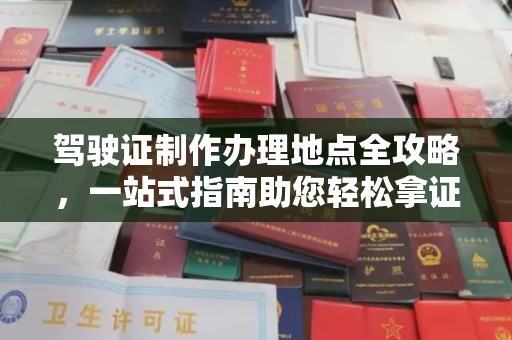 西港驾驶证制作办理地点全攻略，一站式指南助您轻松拿证